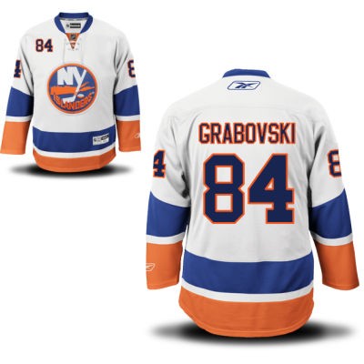 Mikhail Grabovski New York Islanders #84 Road Big And Tall Jersey - White