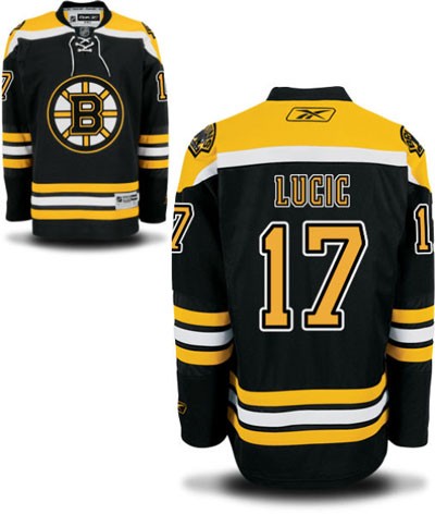 Milan Lucic Boston Bruins #17 Home Big And Tall Jersey - Black