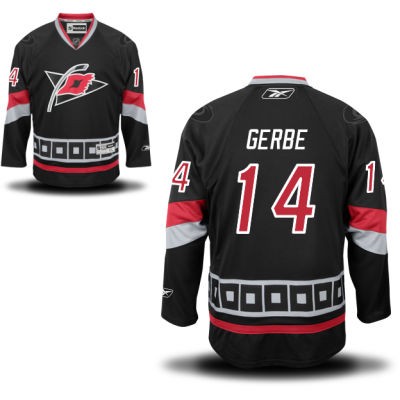 Nathan Gerbe Carolina Hurricanes #14 Alternate Big And Tall Jersey - Black