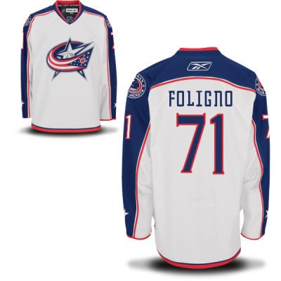 Nick Foligno Columbus Blue Jackets #71 Road Big And Tall Jersey - White