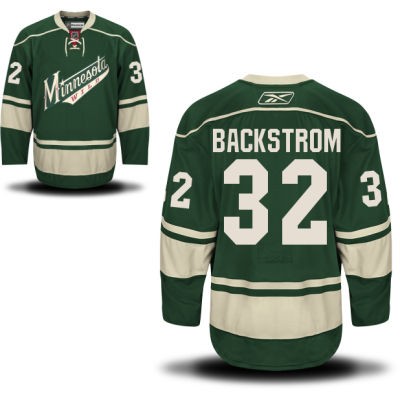 Niklas Backstrom Minnesota Wild #32 Alternate Big And Tall Jersey - Green