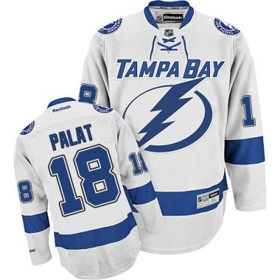 Ondrej Palat Tampa Bay Lightning #18 Road Big And Tall Jersey - White