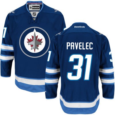 Ondrej Pavelec Winnipeg Jets #31 Home Big And Tall Jersey - Blue