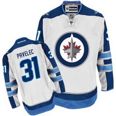 Ondrej Pavelec Winnipeg Jets #31 Road Big And Tall Jersey - White