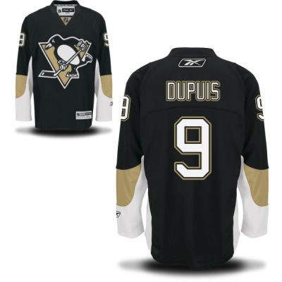 Pascal Dupuis Pittsburgh Penguins #9 Home Big And Tall Jersey - Black