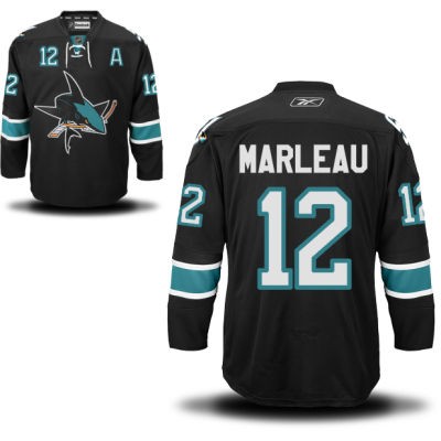 Patrick Marleau San Jose Sharks #12 Alternate A Patch Big And Tall Jersey - Black