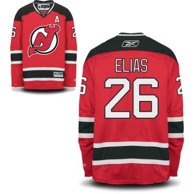 Patrik Elias New Jersey Devils #26 Home A Patch Big And Tall Jersey - Red