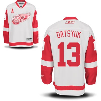 Pavel Datsyuk Detroit Red Wings #13 Road A Patch Big And Tall Jersey - White