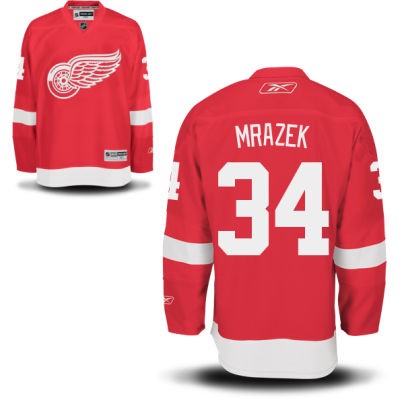 Petr Mrazek Detroit Red Wings #34 Home Big And Tall Jersey - Red