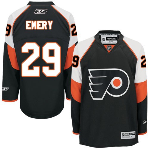 Ray Emery Philadelphia Flyers #29 Alternate Big And Tall Jersey - Black