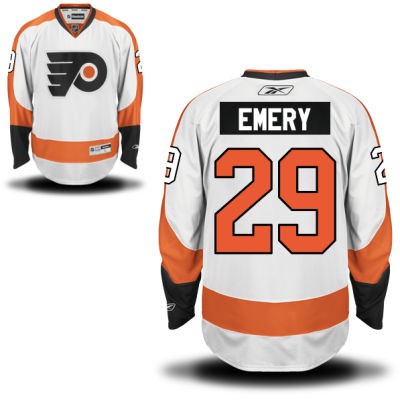 Ray Emery Philadelphia Flyers #29 Road Big And Tall Jersey - White