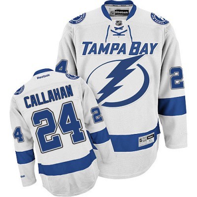 Ryan Callahan Tampa Bay Lightning #24 Road Big And Tall Jersey - White