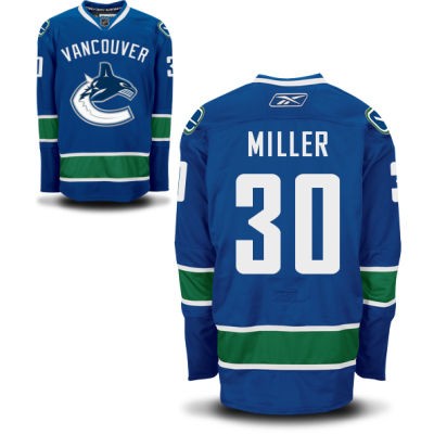 Ryan Miller Vancouver Canucks #30 Home Big And Tall Jersey - Blue