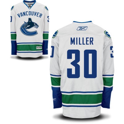 Ryan Miller Vancouver Canucks #30 Road Big And Tall Jersey - White