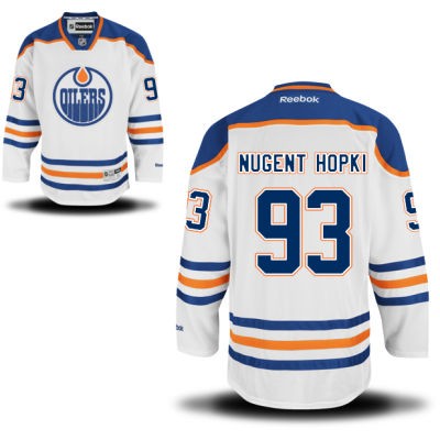 Ryan Nugent Hopkins Edmonton Oilers #93 Road Big And Tall Jersey - White