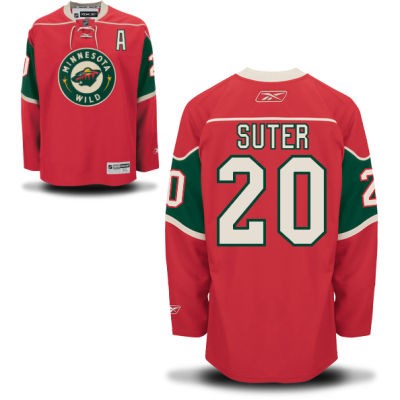 Ryan Suter Minnesota Wild #20 Home A Patch Big And Tall Jersey - Red