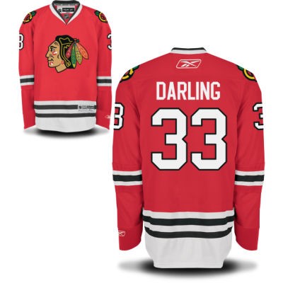 Scott Darling Chicago Blackhawks #33 Home Big And Tall Jersey - Red