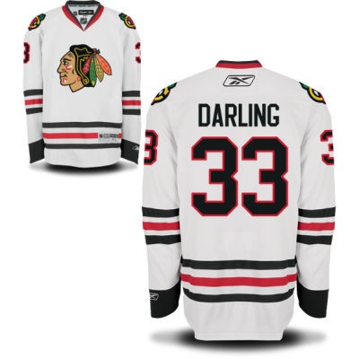 Scott Darling Chicago Blackhawks #33 Road Big And Tall Jersey - White