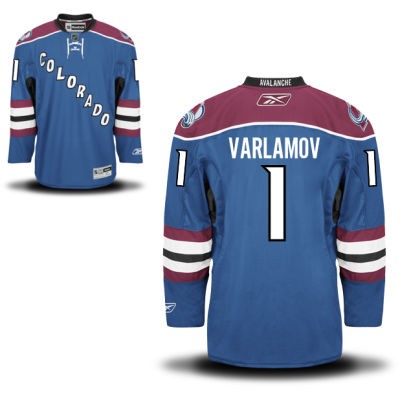 Semyon Varlamov Colorado Avalanche #1 Alternate Big And Tall Jersey - Blue