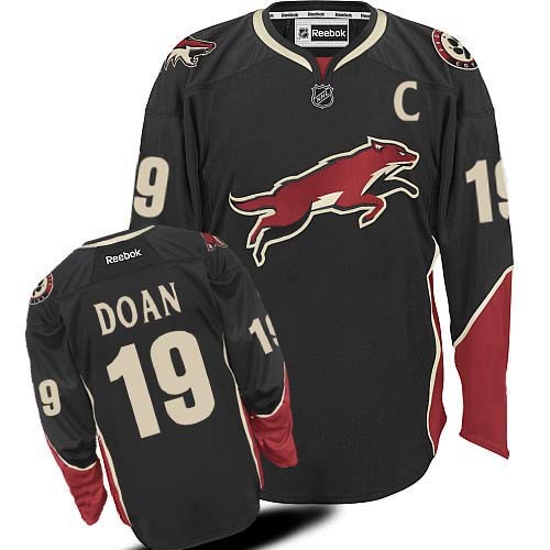 Shane Doan Arizona Coyotes #19 Third C Patch Big And Tall Jersey - Black