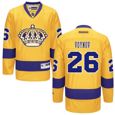 Slava Voynov Los Angeles Kings #26 Alternate Crown Big And Tall Jersey - Gold