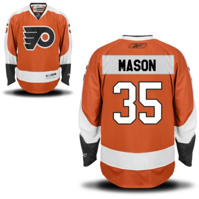 Steve Mason Philadelphia Flyers #35 Home Big And Tall Jersey - Orange