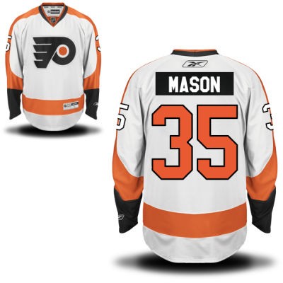 Steve Mason Philadelphia Flyers #35 Road Big And Tall Jersey - White