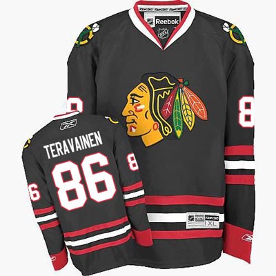 Teuvo Teravainen Chicago Blackhawks #86 Alternate Big And Tall Jersey - Black