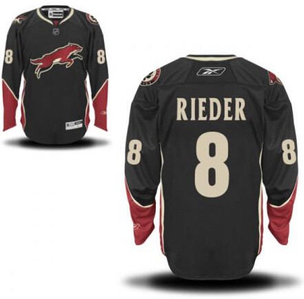 Tobias Rieder Arizona Coyotes #8 Third Big And Tall Jersey - Black