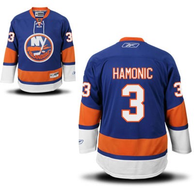 Travis Hamonic New York Islanders #3 Home Big And Tall Jersey - Blue