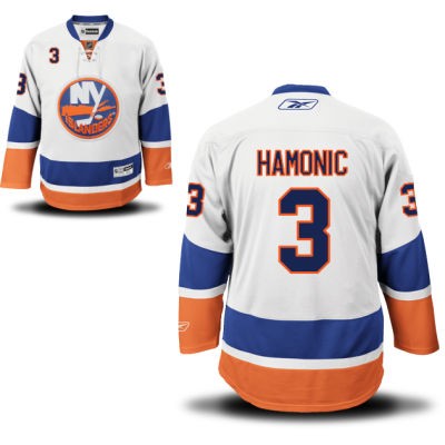 Travis Hamonic New York Islanders #3 Road Big And Tall Jersey - White