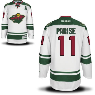 Zach Parise Minnesota Wild #11 Road A Patch Big And Tall Jersey - White