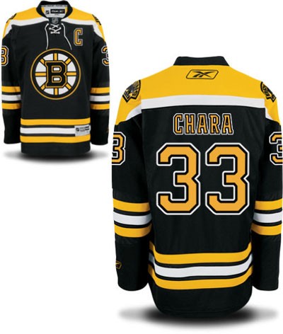 Zdeno Chara Boston Bruins #33 Home C Patch Big And Tall Jersey - Black