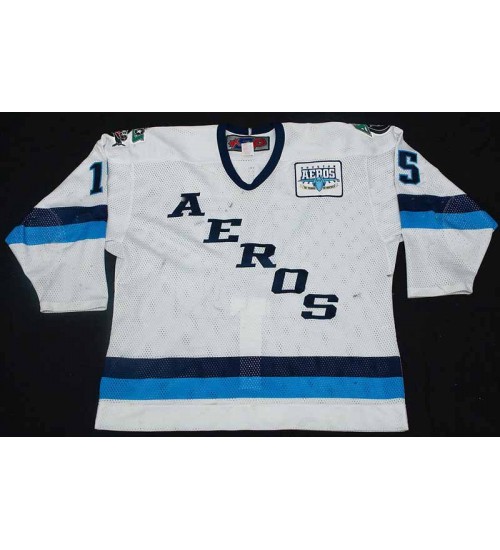 Custom 2003 04 AHL Houston Aeros 15 Rickard Wallin White