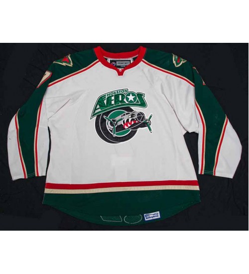 Custom 2008 09 AHL Houston Aeros 7 Clayton Stoner Hockey Jersey White