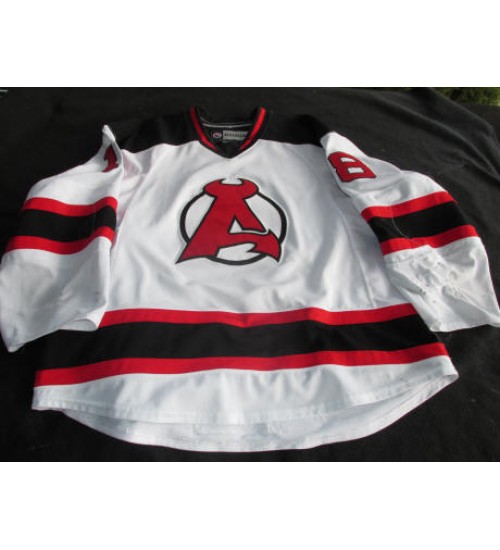 Custom AHL Albany Devils 18 Stefan Matteau Hockey Jersey Home White