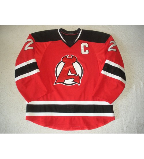 Custom AHL Albany Devils 2 Jay Leach Jersey Home Red