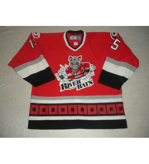 Custom AHL Albany River Rats 15 Cody McCormick Jersey Home Red