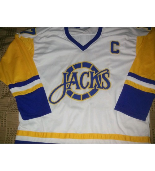 Custom AHL Baltimore SkipJacks 17 Carlson Jersey Road White