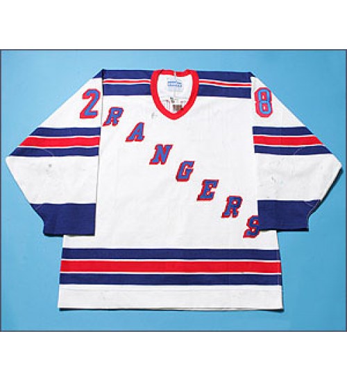 Custom AHL Binghamton Rangers 18 Bob Maudie Jersey Home White