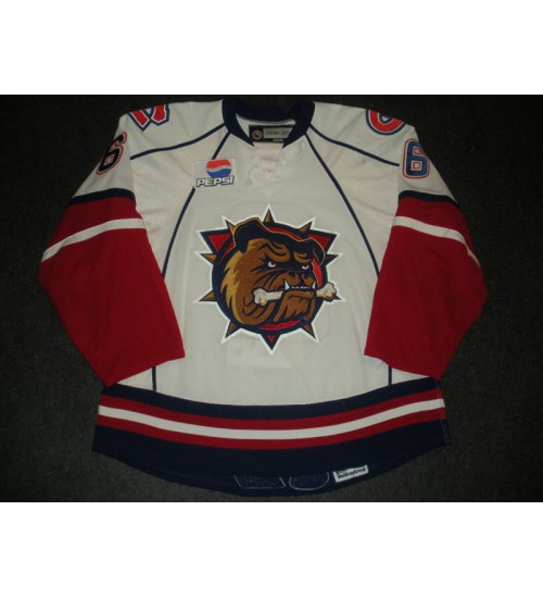 Custom AHL Canadiens Hamilton Bulldogs 6 Chad Anderson Authentic Hockey Jersey White