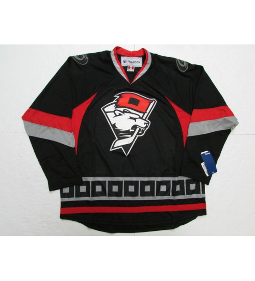 Custom AHL Charlotte Checkers Hockey Jersey Black