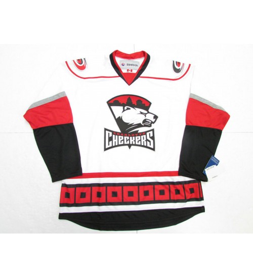 Custom AHL Charlotte Checkers Hockey Jersey Premier Home White