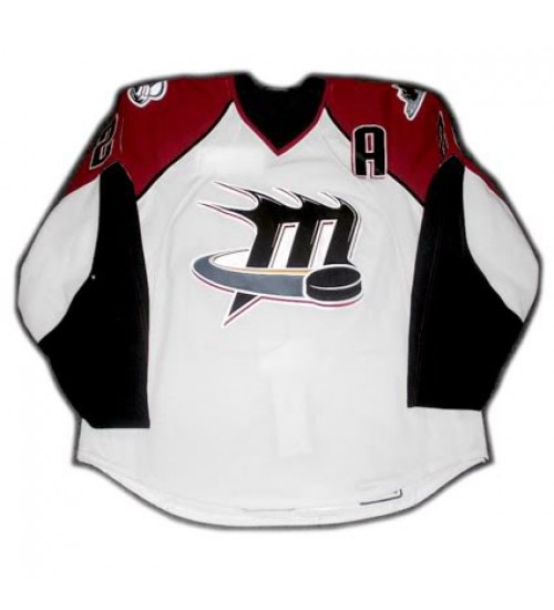 Custom AHL Cleveland Lake Erie Monsters 20 Mackenzie Premier Hockey Jersey White