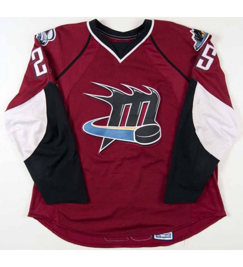 Custom AHL Cleveland Lake Erie Monsters 25 Stewart Hockey Jersey Red