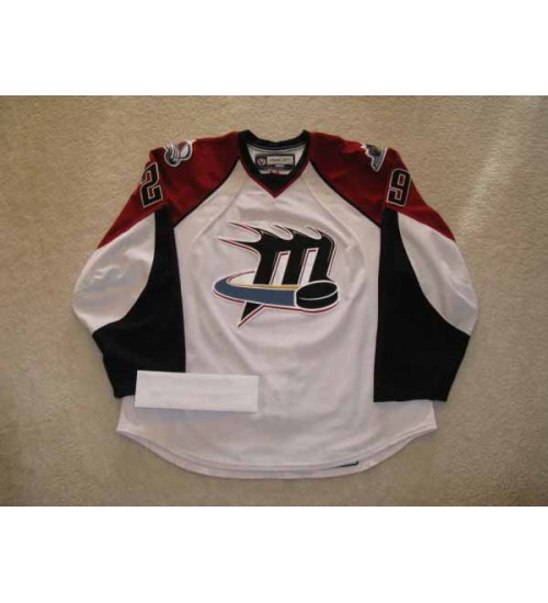 Custom AHL Cleveland Lake Erie Monsters 29 Wes ONeill Premier Hockey Jersey White