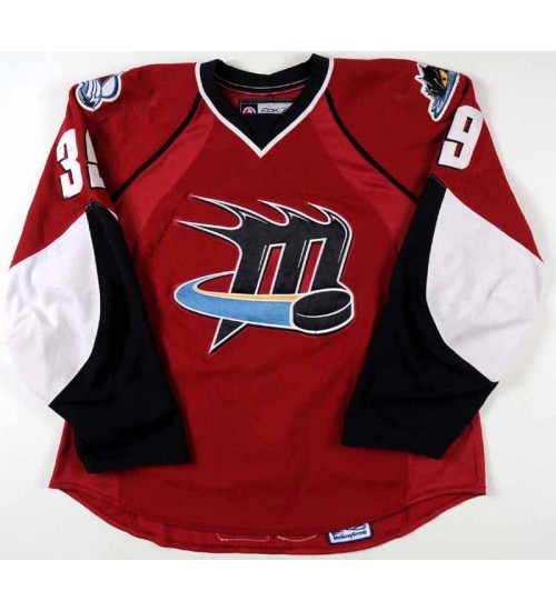 Custom AHL Cleveland Lake Erie Monsters 39 Galiardi Hockey Premier Jersey Red