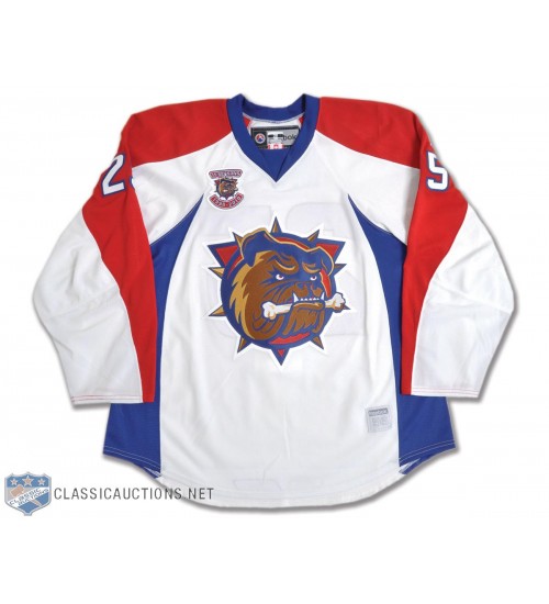 Custom AHL Hamilton Bulldogs 25 White Authentic Hockey Jersey White