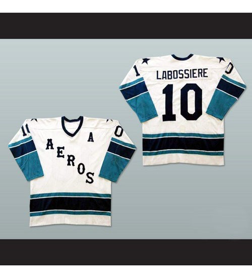 Custom AHL Houston Aeros 10 Gord Labossiere Hockey Jersey White