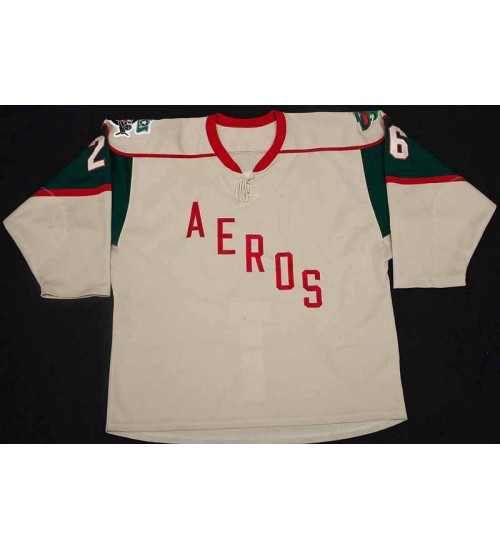 Custom AHL Houston Aeros 26 Maxim Noreau Hockey Jersey Alternate White